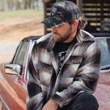Brown Plaid Shacket