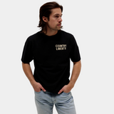 Black Horse Riding Tee