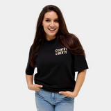 Black Horse Riding Tee