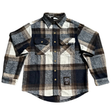 Navy Plaid Shacket