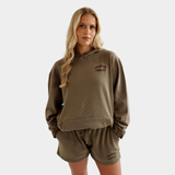Vintage Brown Premium Garment Wash Sweat Shorts