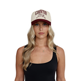 Maroon Two-Tone Country Classic Hat