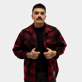 Maroon Plaid Fleece