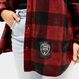 Maroon Plaid Fleece