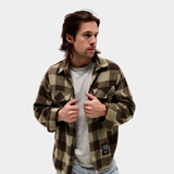 Oxford Tan/Brown Plaid Fleece