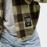 Oxford Tan/Brown Plaid Fleece