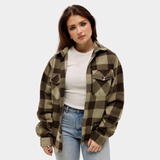 Oxford Tan/Brown Plaid Fleece