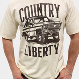 Natural Pickup Truck Tee