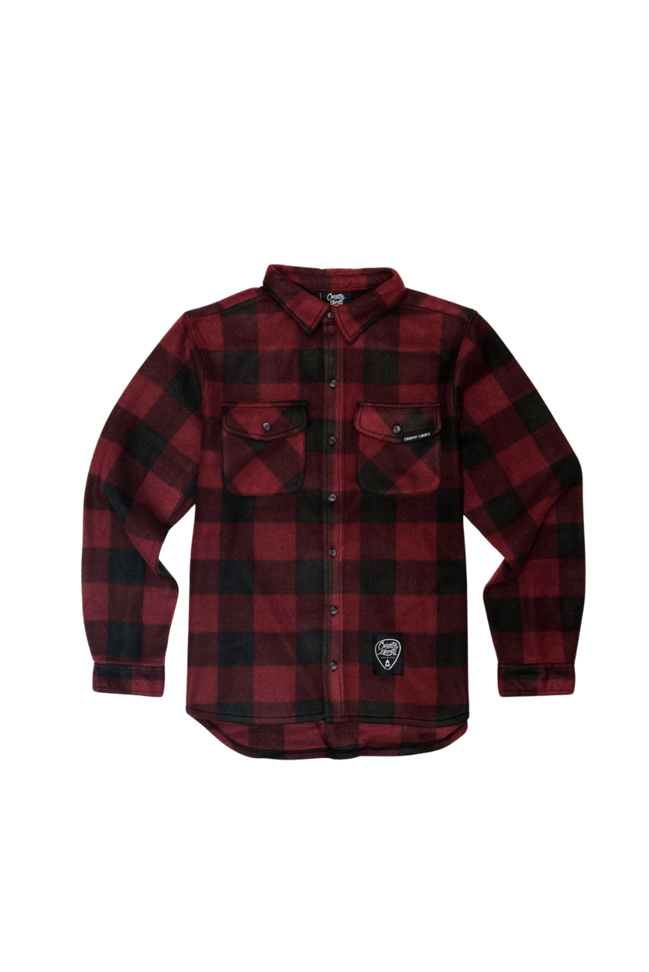 Red Plaid Fleece Hoodie – Country Liberty