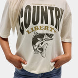 Natural Gone Fishing Tee
