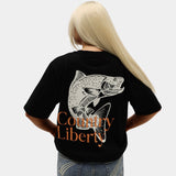 Black Rustic Reel Tee