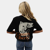 Black Rustic Reel Tee
