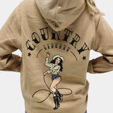 Tan Lasso Hoodie