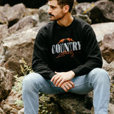 Black Dusty Bucks Crewneck