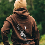 Dark Brown Shadow Buck Hoodie