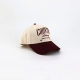 Maroon Two-Tone Country Classic Hat