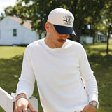 Navy Two-Tone Lucky You Hat
