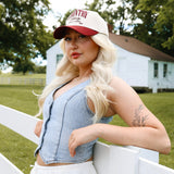 Maroon Two-Tone Country Classic Hat