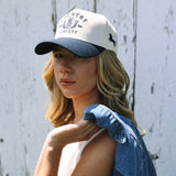Navy Two-Tone Lucky You Hat