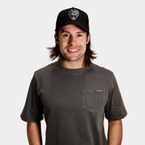 Black Guitar Pick Meshback