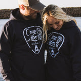 Navy Guitar Pick Hoodie