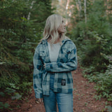 Teal Plaid Fleece