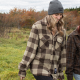 Oxford Tan + Brown Plaid Fleece