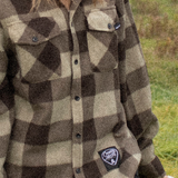 Oxford Tan + Brown Plaid Fleece