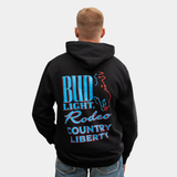 Black Retro Rodeo Hoodie