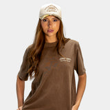 Washed Brown Backroad Bandits Tee