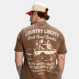 Washed Brown Backroad Bandits Tee