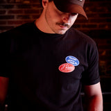 Black Buckle Up Tee