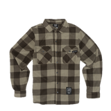 Oxford Tan + Brown Plaid Fleece