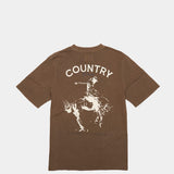 Washed Brown Saddle Bronc Tee