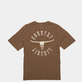 Washed Brown Rebel Tee
