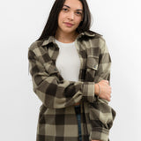 Oxford Tan + Brown Plaid Fleece