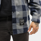 Gray/Navy Plaid Fleece