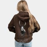 Dark Brown Shadow Buck Hoodie