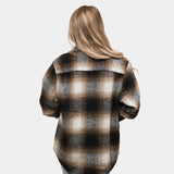 Brown Plaid Shacket