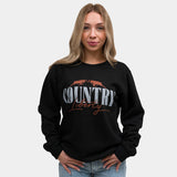 Black Dusty Bucks Crewneck