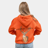 Orange Deer Hoodie