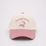 Natural /Pink Deer Hat
