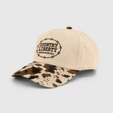 Natural/Cowprint Ranch Bound Hat