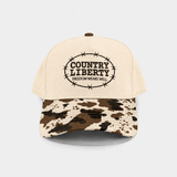 Natural/Cowprint Ranch Bound Hat