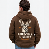 Chocolate Brown Deer Hunting Club Hoodie