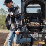Navy Plaid Shacket