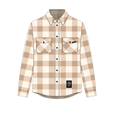Oxford Tan/White Plaid Fleece