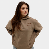 Premium Garment Wash Hoodie Brown