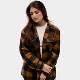 Brown Plaid Fleece