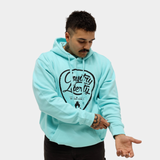 Mint W/Black Guitar Pick Hoodie
